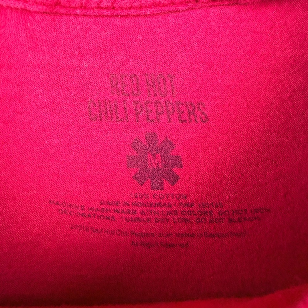 Red Hot Chili Peppers Graphic T-Shirt Men's M Medium Red Asterisk Logo Rock Band - Picture 3 of 8